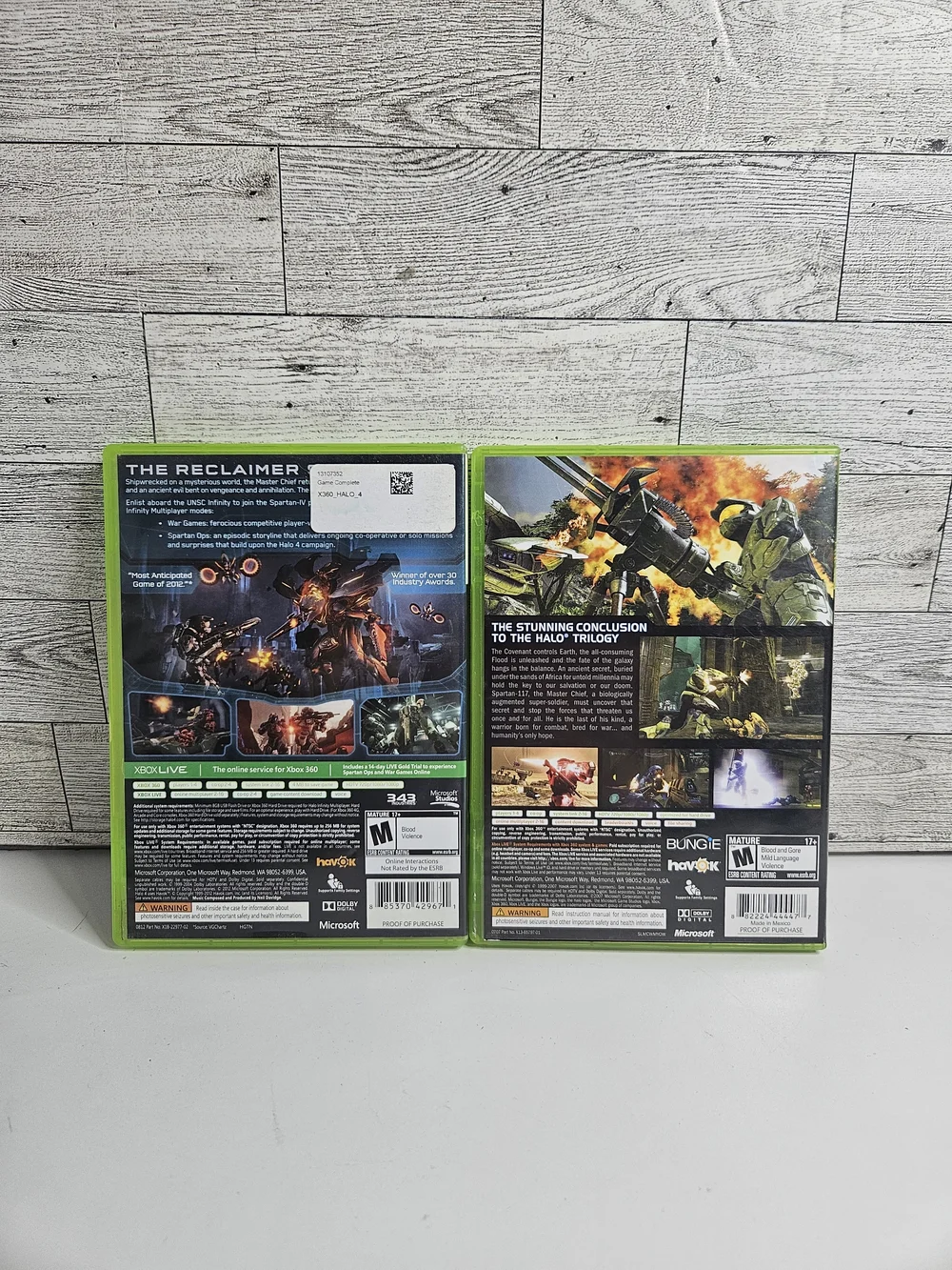 HALO 3 & 4 XBOX 360 Games